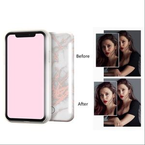 Dual Front and Back Selfie Led Studio Light Case